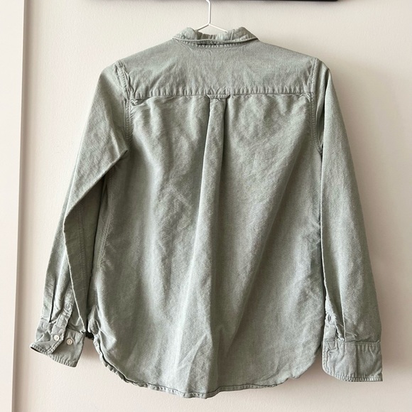 Muji airy green cotton shirt - Picture 2 of 3